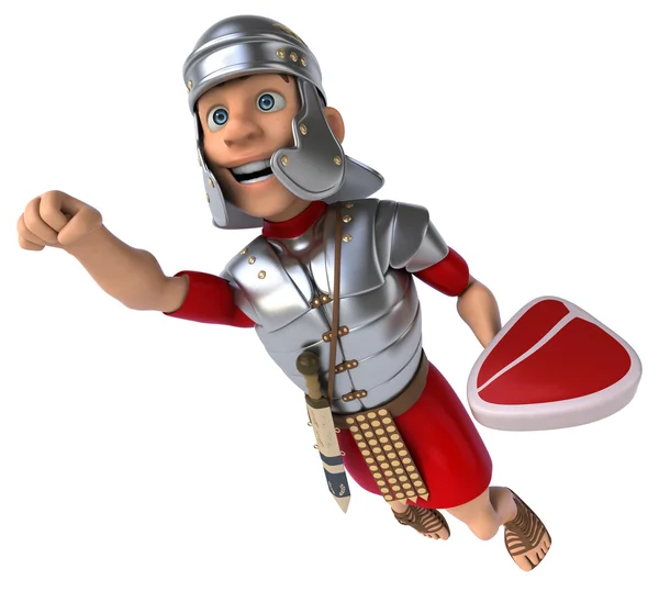 Римский солдат со стейком — стоковое фото