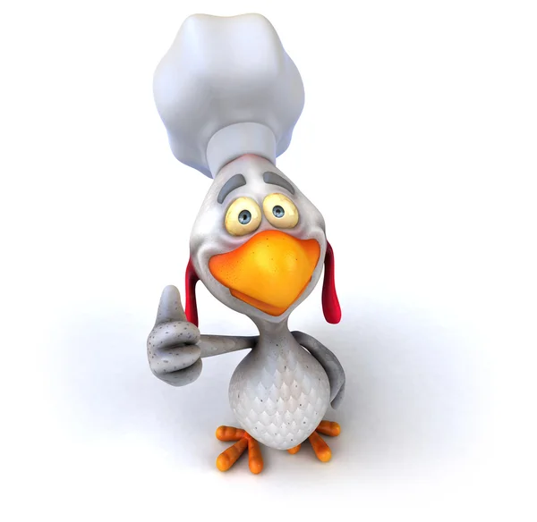 Fun chef chicken — Stockfoto