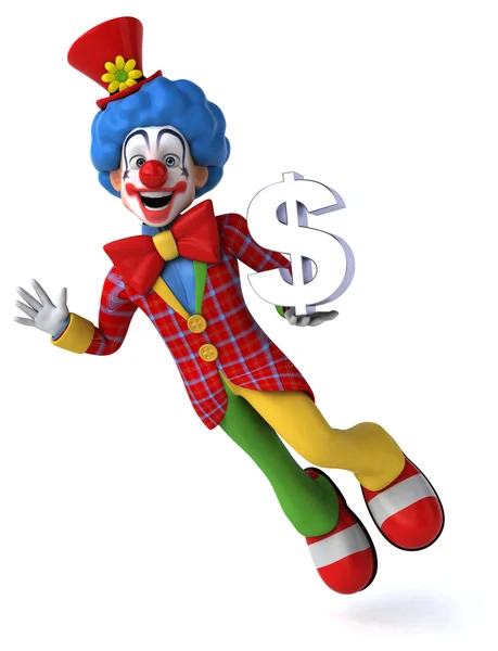 Fun cartoon clown — Stock Photo, Image