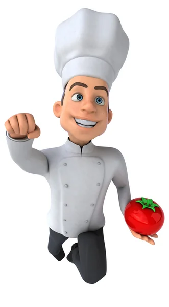 Divertido chef dos desenhos animados — Fotografia de Stock