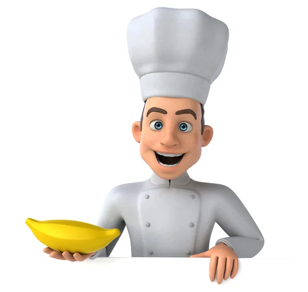 Divertido chef dos desenhos animados — Fotografia de Stock