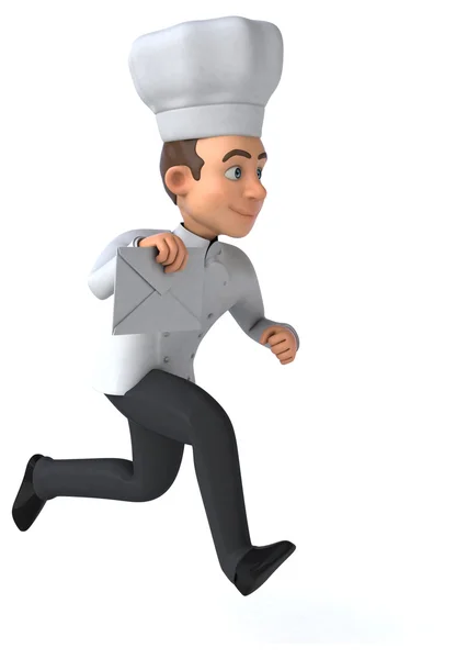 Divertido chef dos desenhos animados — Fotografia de Stock