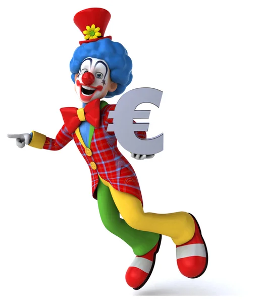 Spaß Cartoon Clown — Stockfoto