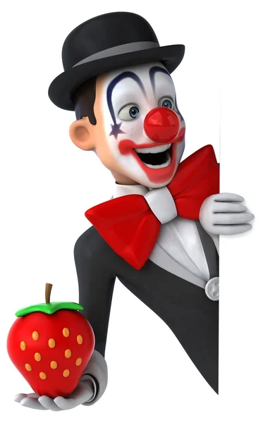 Roliga tecknade clown — Stockfoto