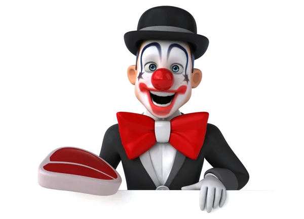 Spaß Cartoon Clown — Stockfoto