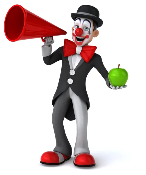 Fun cartoon clown — Stock Photo, Image