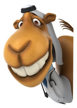 komik karikatür deve