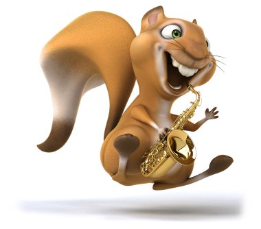 Eğlenceli çizgi film sincap