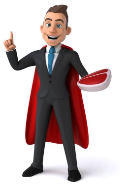 Eğlenceli karikatür işadamı