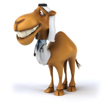Eğlenceli çizgi film deve