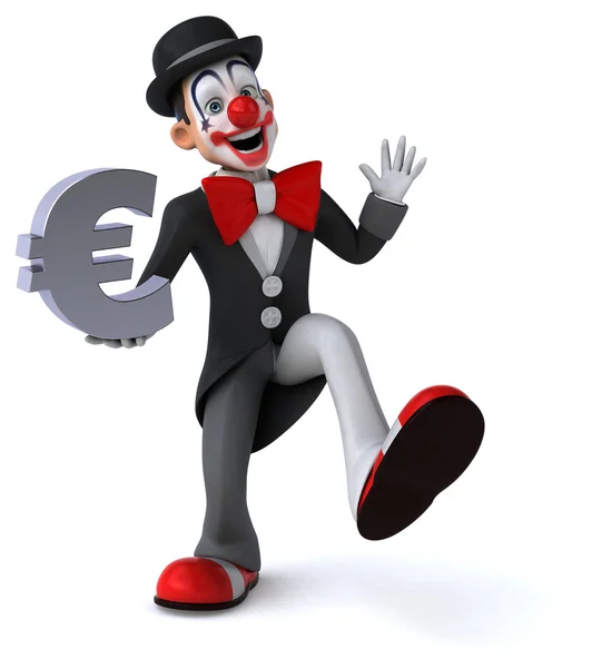 Fun cartoon clown — Stock Photo, Image