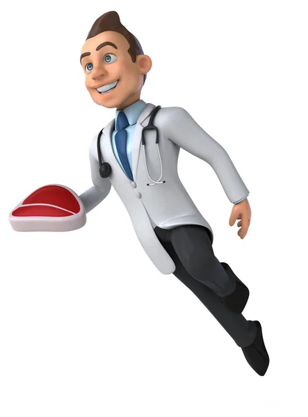 Fun cartoon doctor — Stock Photo, Image