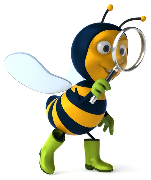 Funny cartoon bee — Zdjęcie stockowe