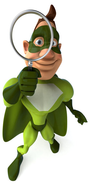 Fun cartoon superhero