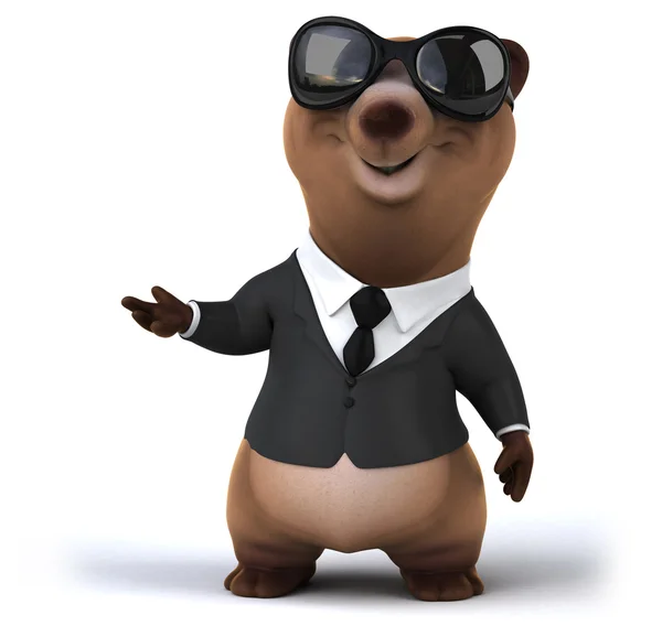 Fun cartoon bear — Stock Photo, Image