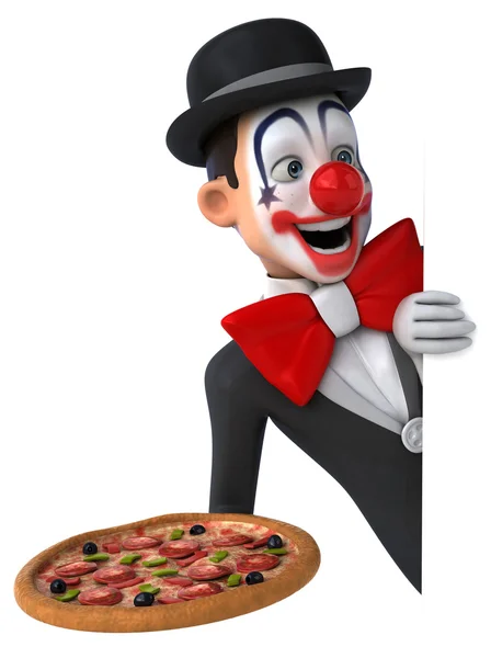 Fun cartoon clown — Stock Photo, Image