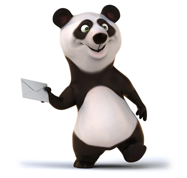 Divertente cartone animato panda — Foto Stock