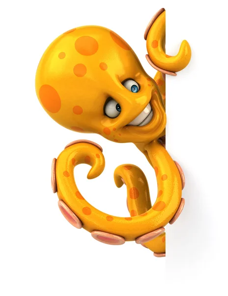 Funny cartoon octopus — Stock Photo, Image