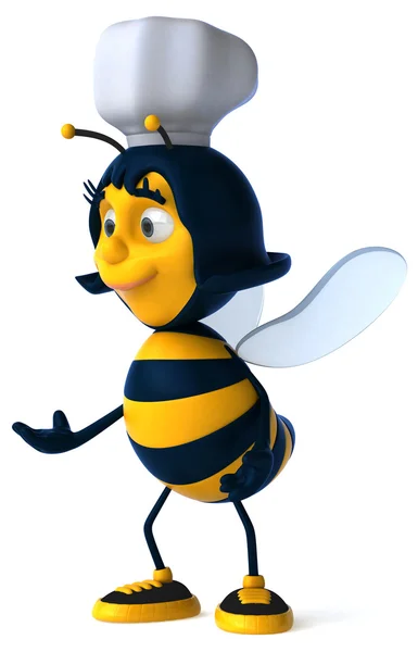 Leuke cartoon bee — Stockfoto