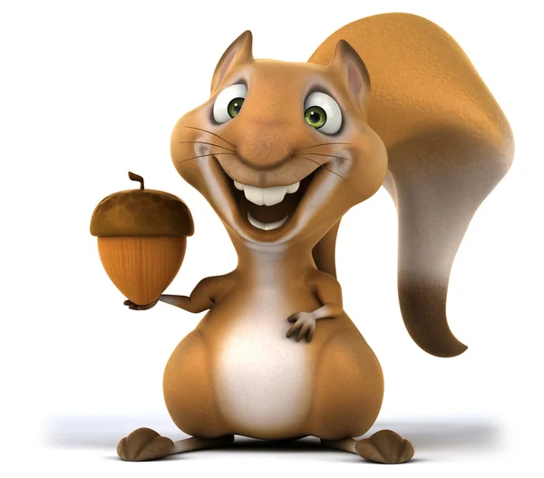 Spaß Cartoon Eichhörnchen — Stockfoto
