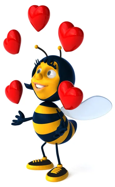 Grappige cartoon bee — Stockfoto