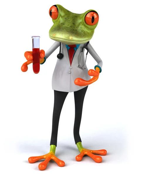 Funny cartoon frog — Stock Photo, Image