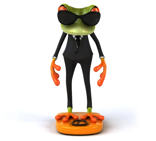 Fun cartoon frog — Stock Photo, Image