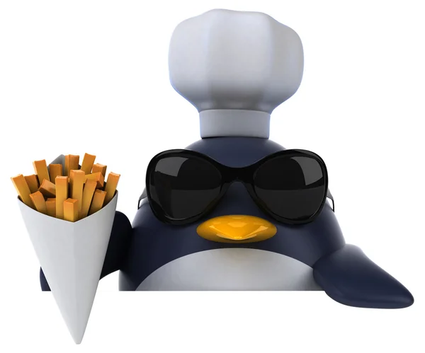 Leuke cartoon pinguïn — Stockfoto