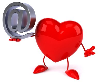 Eğlenceli çizgi film kalp