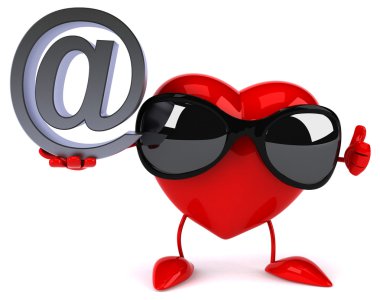 Eğlenceli çizgi film kalp