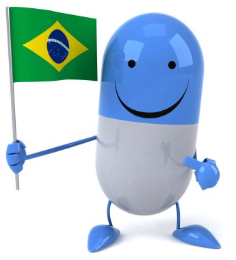 çizgi film hap bayrak ile