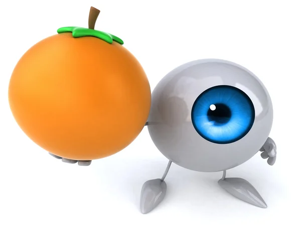 オレンジ色の楽しい目 — ストック写真