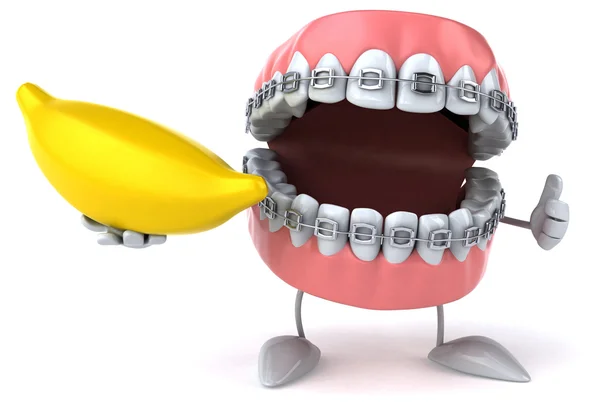 Fun cartoon teeth — Stock Photo, Image