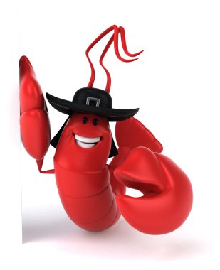 Eğlenceli çizgi film ıstakoz