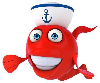 komik karikatür balık