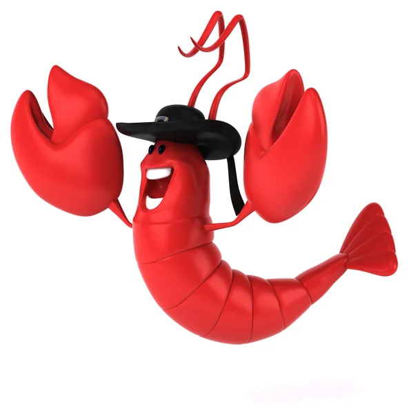 Fun cartoon lobster — Stock Photo, Image