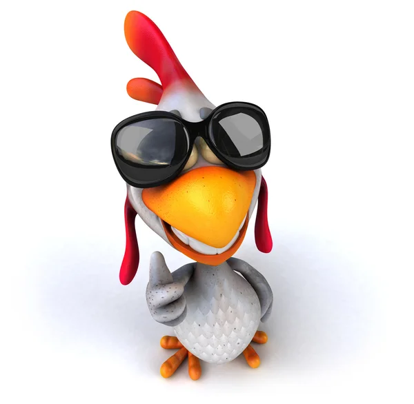 Divertido pollo de dibujos animados — Foto de Stock