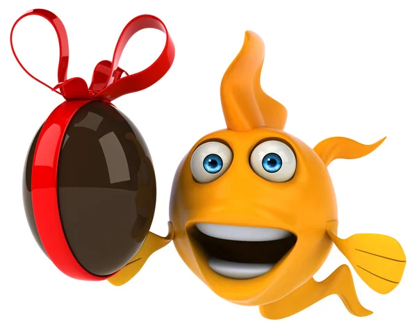 Funny cartoon fish — Stock Photo, Image