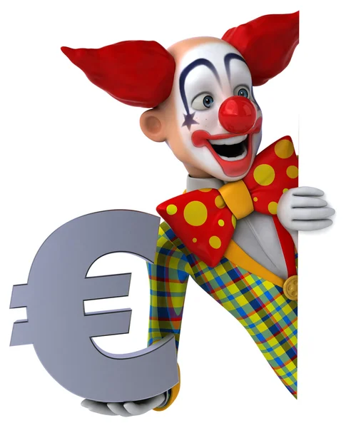 Fun cartoon clown — Stock Photo, Image