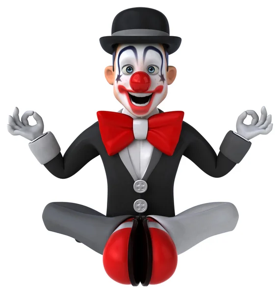 Fun cartoon clown — Stock Photo, Image