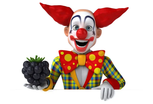 Roliga tecknade clown — Stockfoto