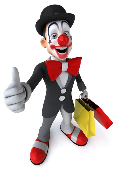 Leuke cartoon clown — Stockfoto