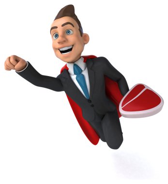 Eğlenceli karikatür işadamı