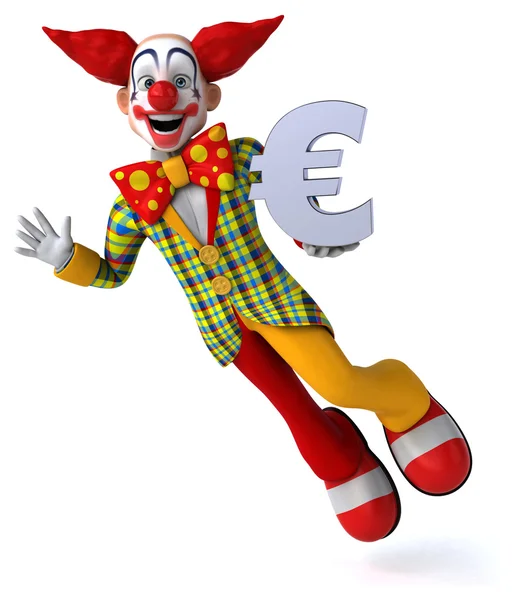 Fun cartoon clown — Stock Photo, Image