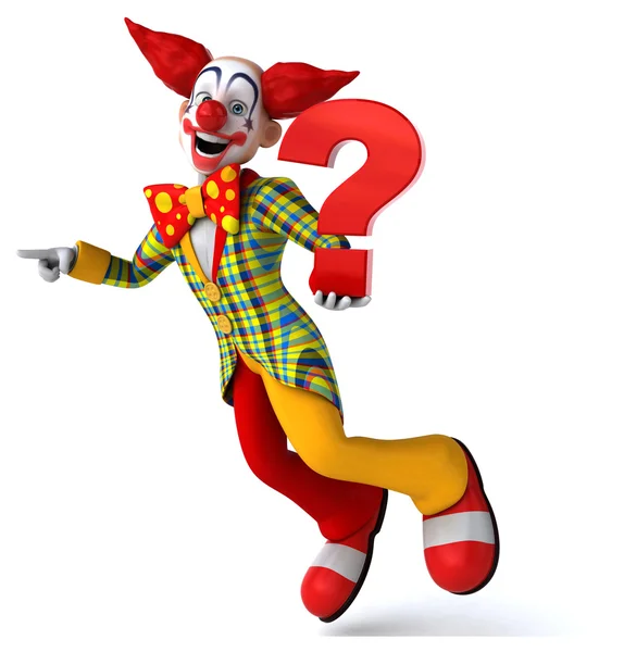 Fun cartoon clown — Stock Photo, Image