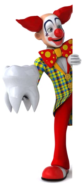 Fun cartoon clown — Stock Photo, Image