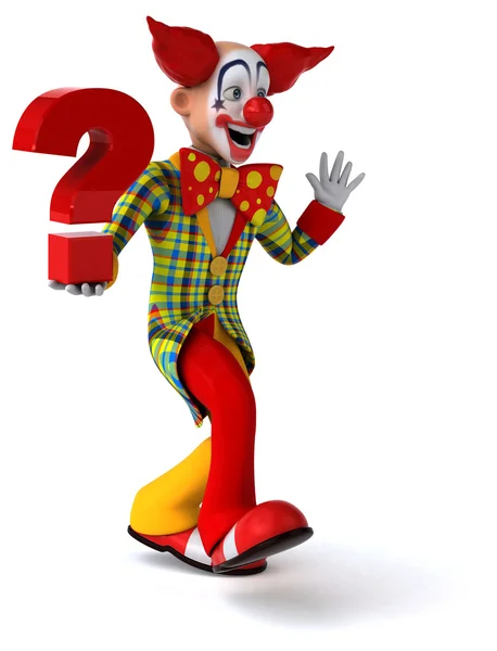 Fun cartoon clown — Stock Photo, Image