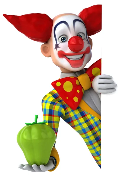 Fun cartoon clown — Stock Photo, Image