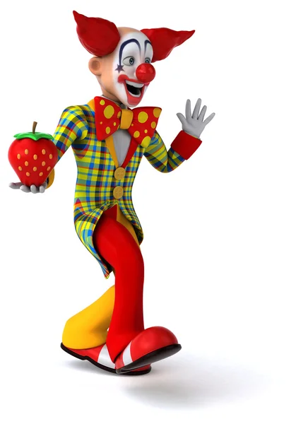 Fun cartoon clown — Stock Photo, Image