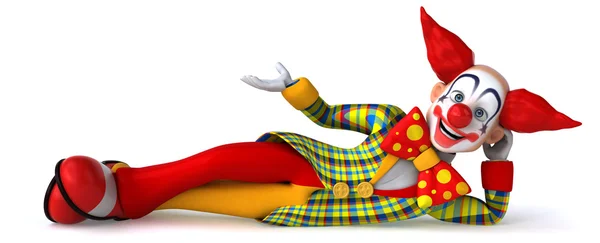 Divertente clown cartone animato — Foto Stock